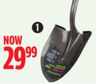 Canadian Tire Fibreglass long-handle round- point shovel offer