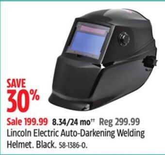 Canadian Tire Lincoln electric auto-darkening welding helmet offer