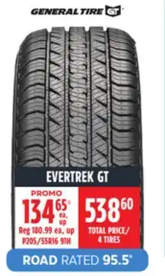 Canadian Tire General tire evertrek gt tire offer