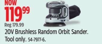 Canadian Tire Maximum 20v brushless random orbit sander offer