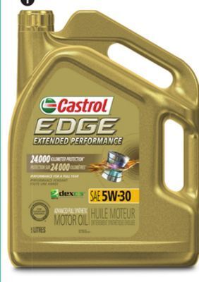 Canadian Tire Castrol edge extended performance synthetic motor oil offer