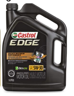 Canadian Tire Castrol edge titanium synthetic motor oil offer