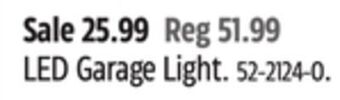 Canadian Tire Noma led garage light offer