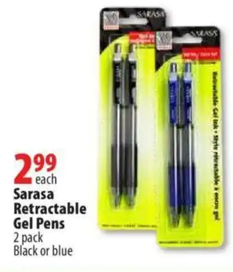 Sarasa Retractable Gel Pens