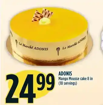 Marché Adonis Adonis mango mousse cake 8 in offer