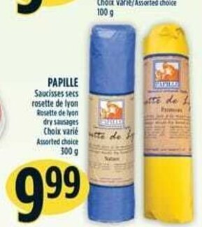 Marché Adonis PAPILLE dry sausages choice 300 g offer