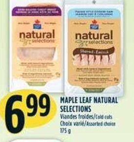Marché Adonis MAPLE LEAF NATURAL SELECTIONS offer