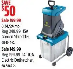 Canadian Tire 15A Garden Shredder. 60-1744-0. offer