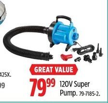 Canadian Tire 120V Super Pump. 79-7185-2. offer