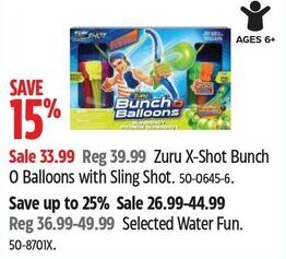 Canadian Tire Zuru X-Shot Bunch O Balloons with Sling Shot. 50-0645-6. offer