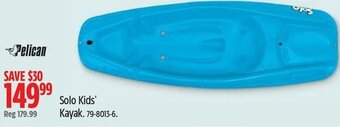 Canadian Tire Pelican Solo Kids' Kayak. 79-8013-6. offer