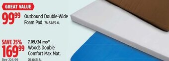 Canadian Tire Outbound Double-Wide Foam Pad. 76-5485-6. offer