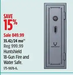 Canadian Tire Huntshield 18-Gun Fire and Water Safe. 175-9876-6 offer