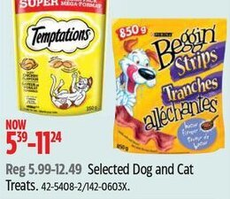 Canadian Tire Selected Dog and Cat Treats. offer