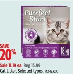 Canadian Tire Purrfect Start Cat Litter. offer