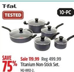 Canadian Tire Titanium Non-Stick Set. offer