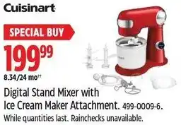 Canadian Tire Cuisinart Digital Stand Mixer with Ice Cream Maker Attachment. offer