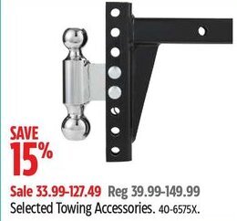 Canadian Tire Selected Towing Accessories. offer