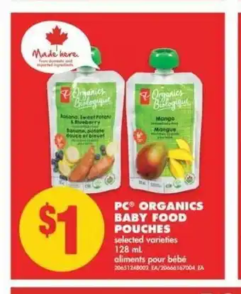 No Frills Baby Food Pouches offer