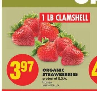 No Frills Organic Strawberries offer