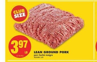 No Frills Lean Ground Pork offer