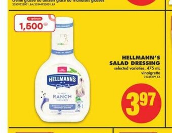 No Frills Hellmann's Salad Dressing offer
