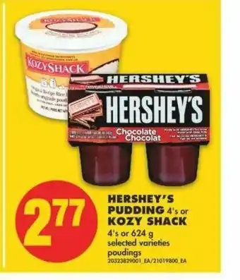 No Frills Hershey's Pudding offer