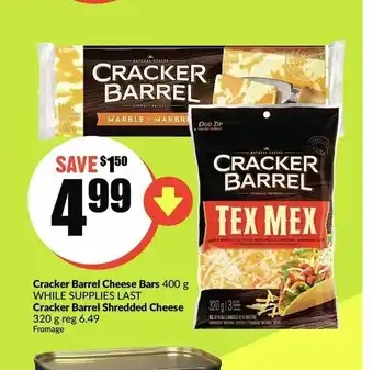 FreshCo Cracker Barrel Cheese Bars offer