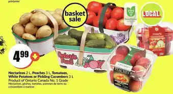 FreshCo Nectraines , Peaches, Tomatoes, White Potatoes offer