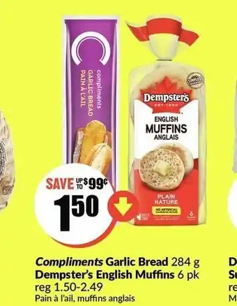 FreshCo Compliments Garlic Bread offer