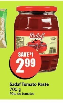 FreshCo Sadaf Tomato Paste offer