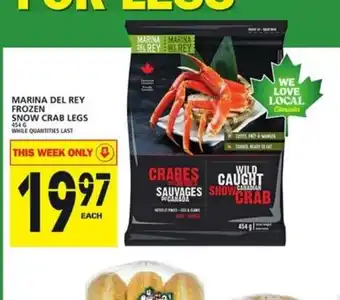 Food Basics Marina Del Rey Frozen Snow Crab Legs offer