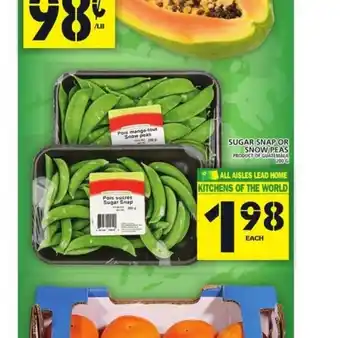 Food Basics Suagr Snap or Snow Peas offer