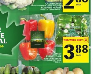 Food Basics Sweet Assorted or Green Peppers offer