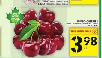 Food Basics Jumbo Cherries offer