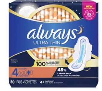 Walmart Always pads 36s – 62s offer