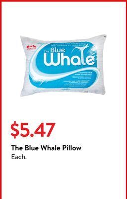 Walmart The blue whale pillow offer