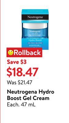 Walmart Neutrogena hydro boost gel cream offer