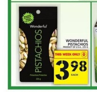 Food Basics Wonderful Pistachios offer
