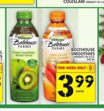 Food Basics Bolthouse Smoothies offer