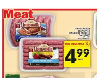 Food Basics Johnsonville Breakfast, Dinner offer