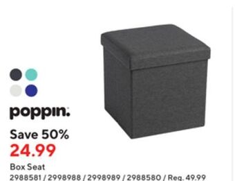 Staples Poppin box seat offer