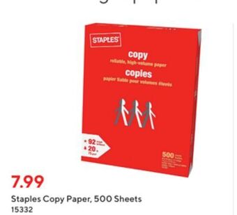 Staples Staples copy paper, 500 sheets offer