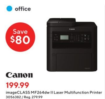 Staples Canon imageclass mf264dw ii laser multifunction printer offer