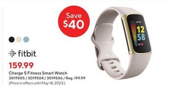 Staples Fitbit charge 5 fitness smart watch offer