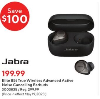 Staples Jabra elite 85t in-ear true wireless active noise cancelling earburds offer