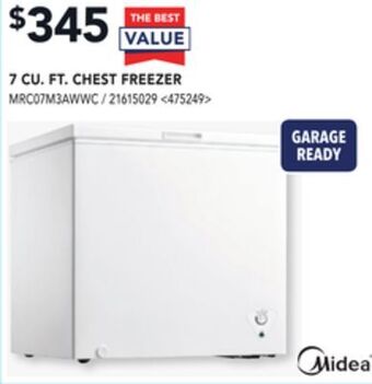 Lowe's Midea 7 cu. ft. chest freezer offer