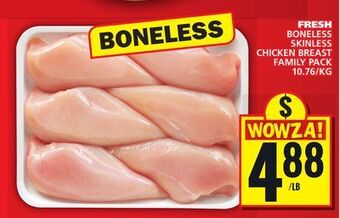 Food Basics Fresh boneless skinless chicken breast offer