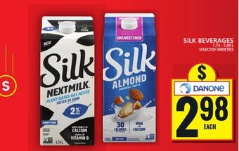 Food Basics Silk beverages offer