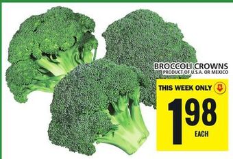 Food Basics Broccoli crowns offer